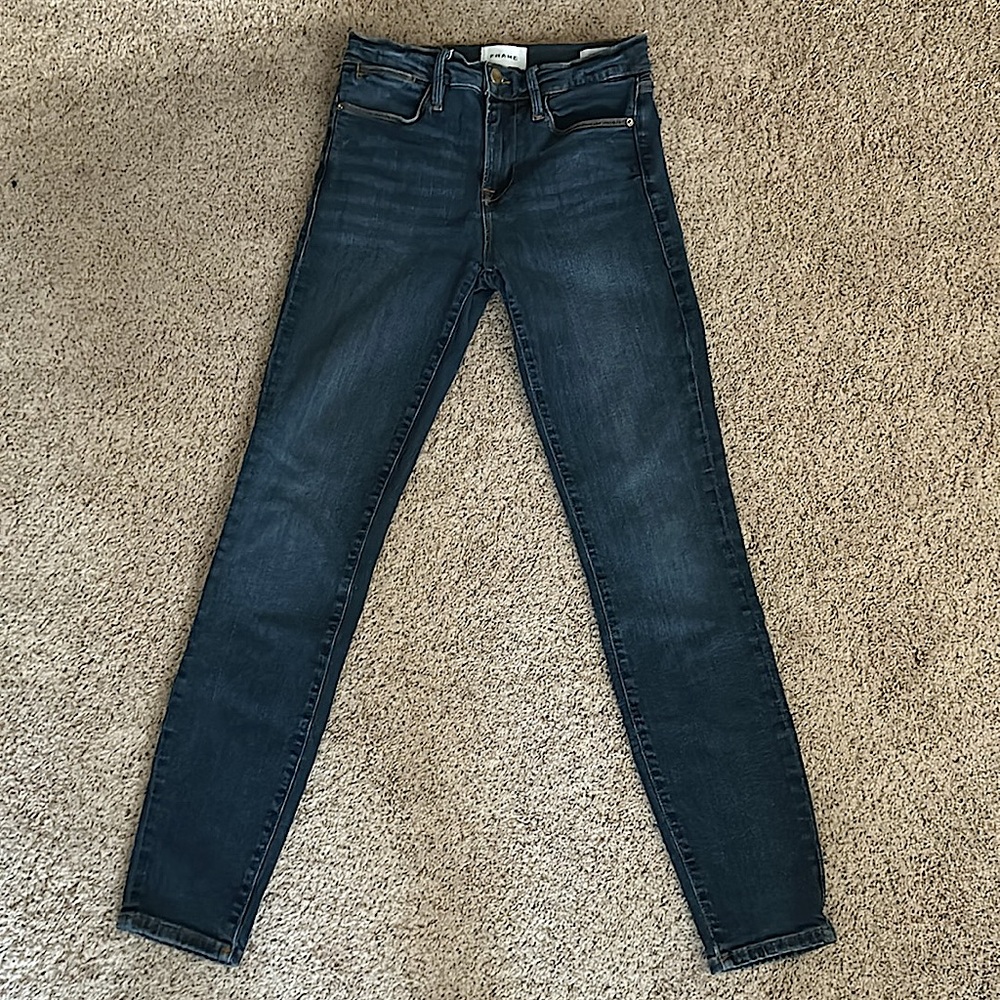 Frame Denim Le High Skinny Harvard Wash Denim Jeans Pants **Size 25** 🦋🦋 - Picture 3 of 7